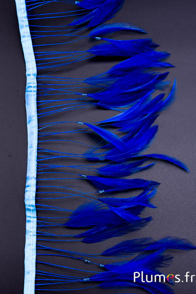 Guirlande coq filant - avec perles - bleu-turquoise